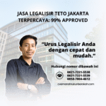 Jasa Legalisir TETO Jakarta Terpercaya 99% Approved