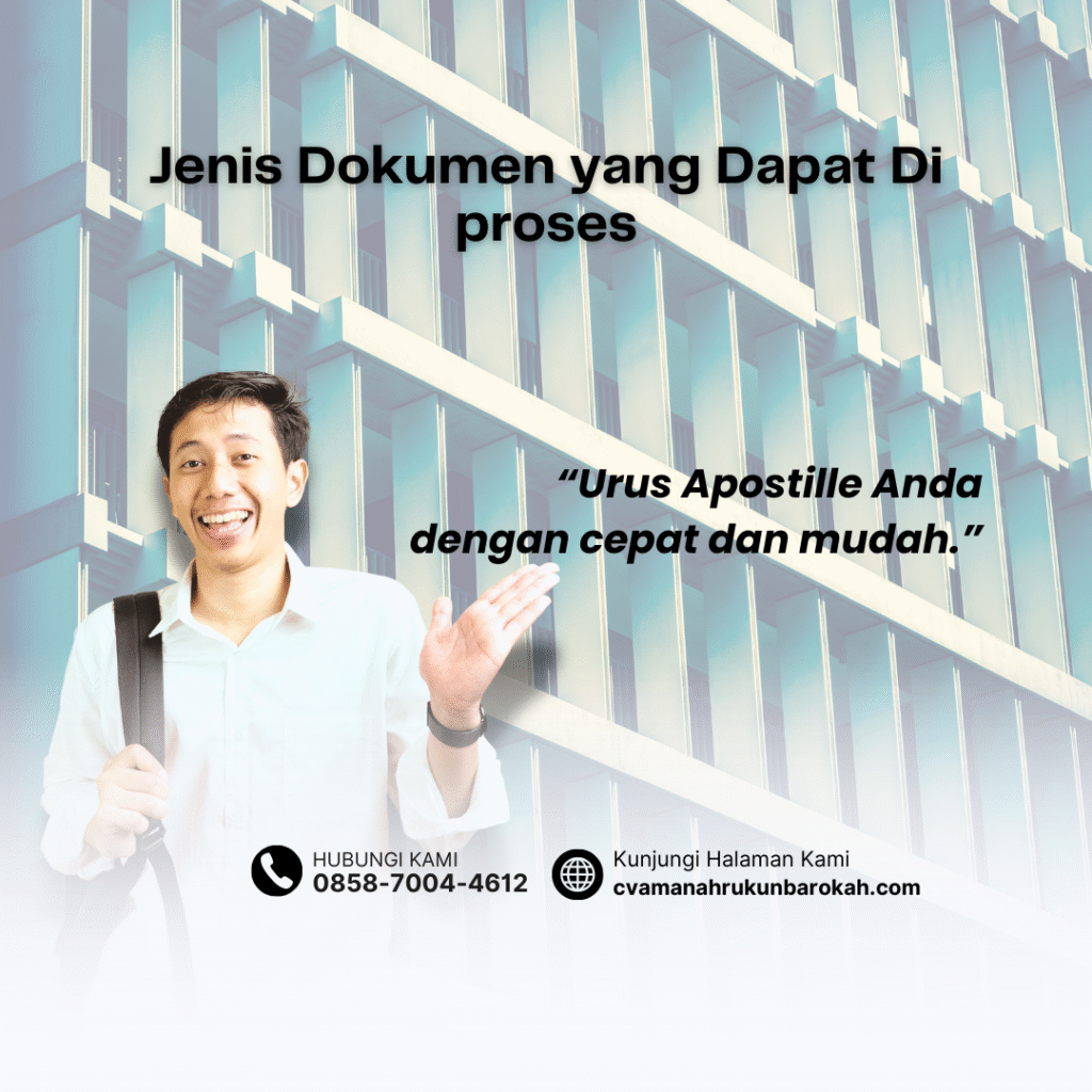 Jenis Dokumen yang Dapat Di proses