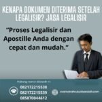 Kenapa Dokumen Diterima Setelah Legalisir Jasa Legalisir