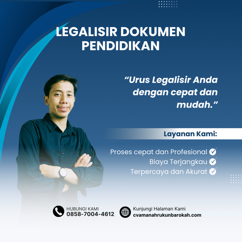 Legalisir Dokumen Pendidikan