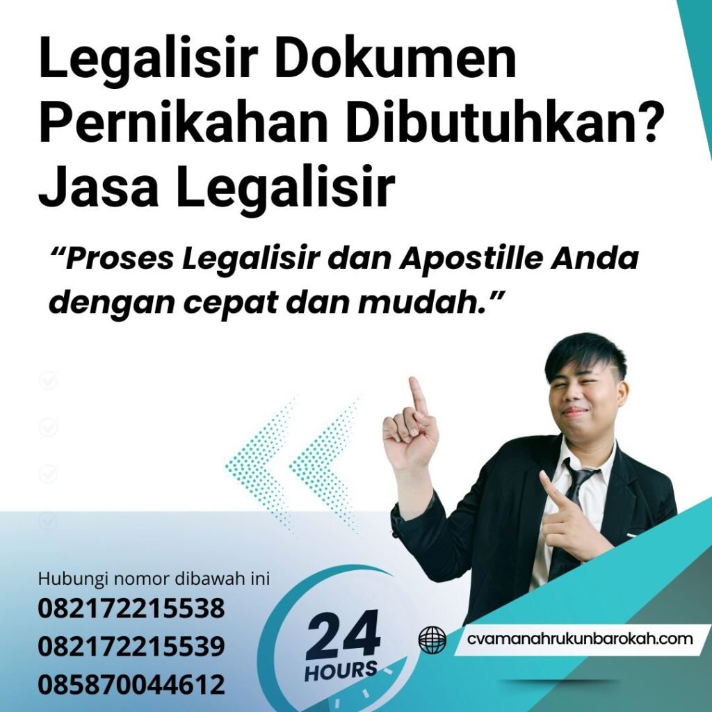 Legalisir Dokumen Pernikahan Dibutuhkan Jasa Legalisir (1)