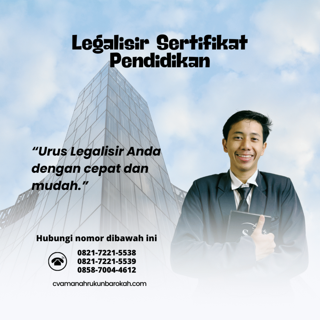 Legalisir Sertifikat Pendidikan