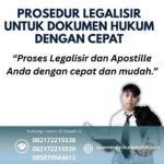 Prosedur Legalisir untuk Dokumen Hukum dengan Cepat
