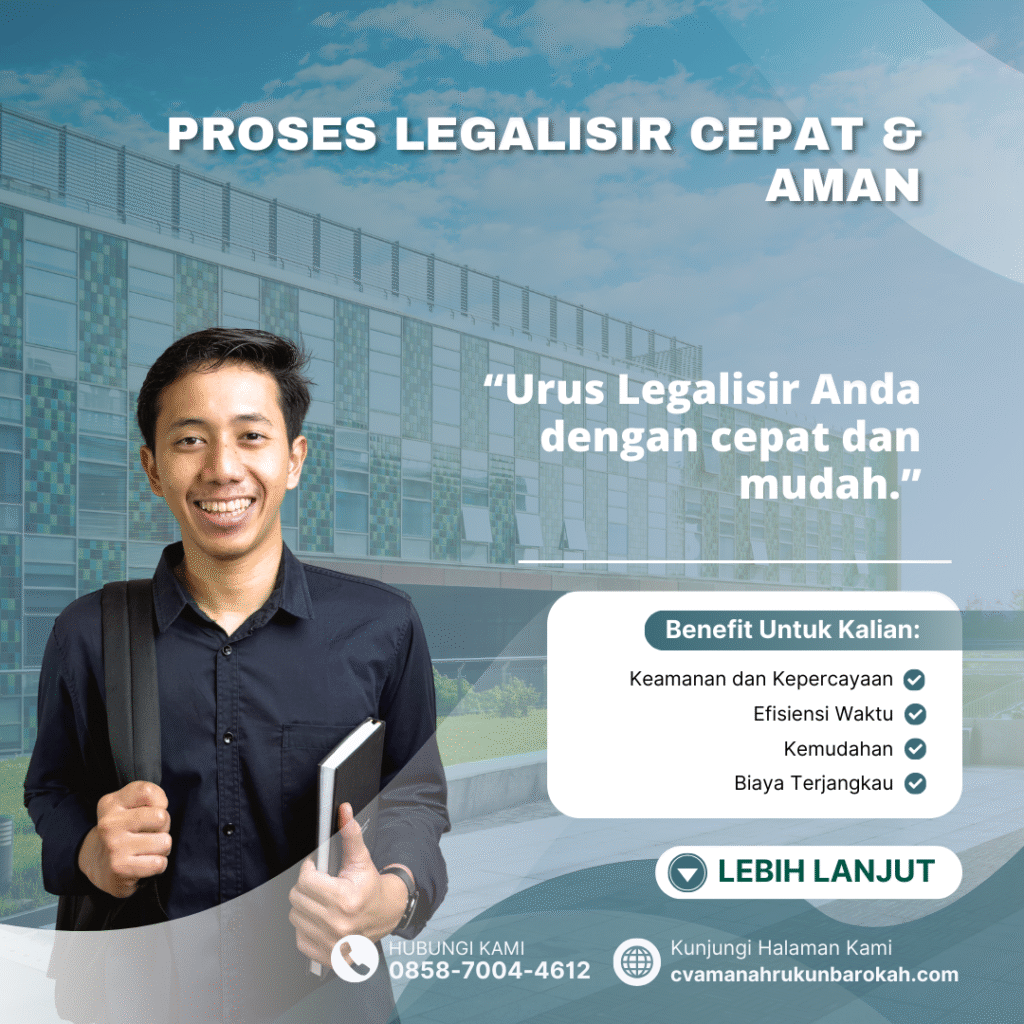 Proses Legalisir Cepat & Aman Proses Legalisir Cepat & Aman
