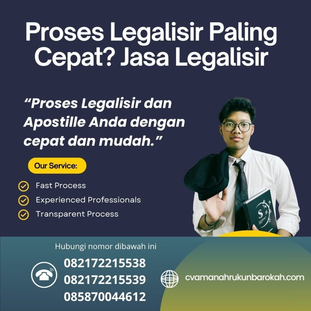 Proses Legalisir Paling Cepat Jasa Legalisir