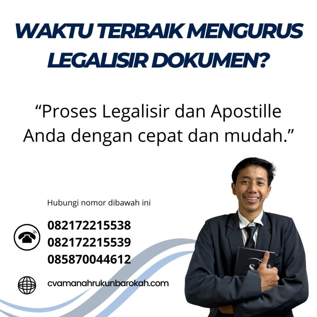 Waktu Terbaik Mengurus Legalisir Dokumen (1)