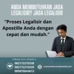 Anda Membutuhkan Jasa Legalisir Jasa Legalisir