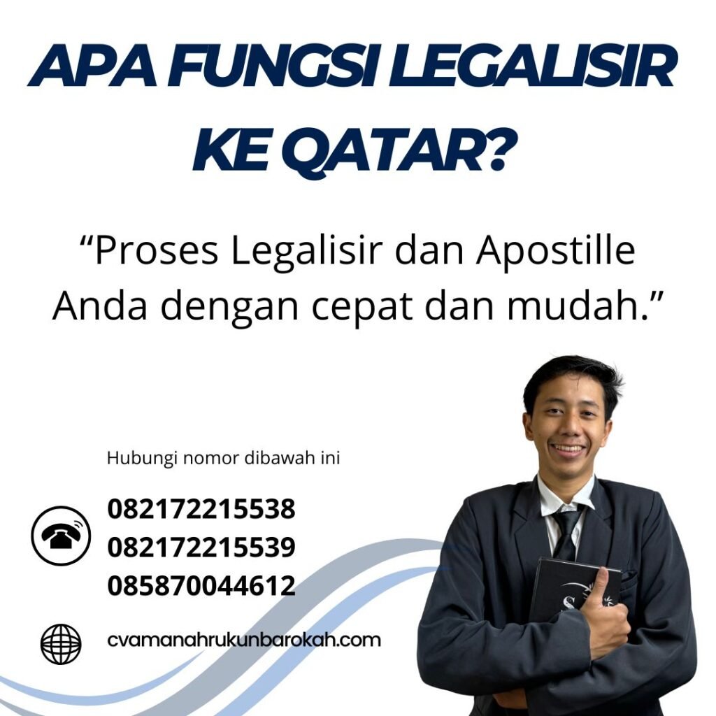Apa Fungsi Legalisir ke Qatar