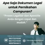 Apa Saja Dokumen Legal untuk Pernikahan Campuran
