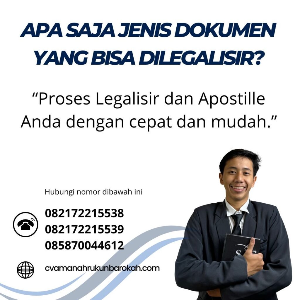 Apa Saja Jenis Dokumen yang Bisa Dilegalisir (1)