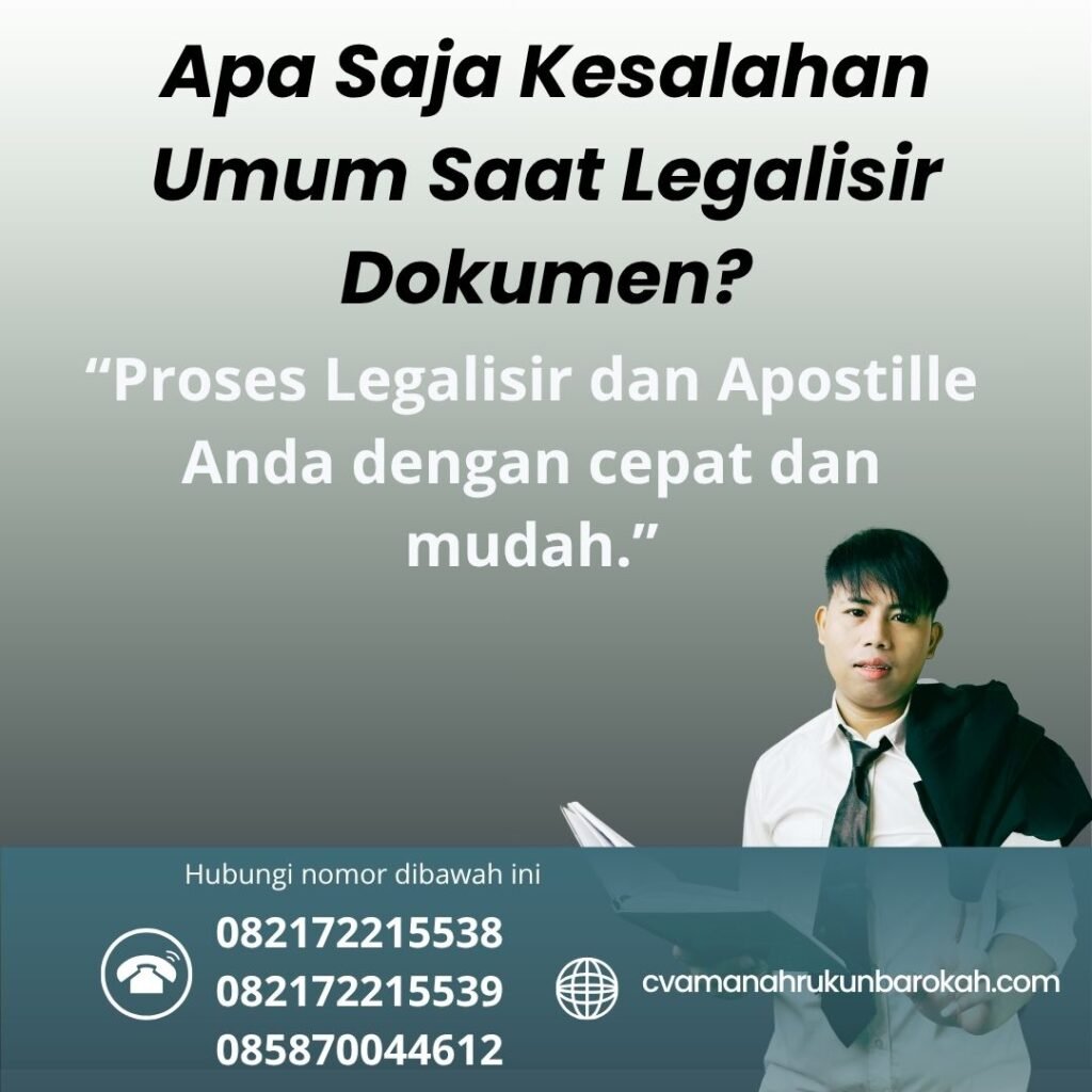 Apa Saja Kesalahan Umum Saat Legalisir Dokumen (1)