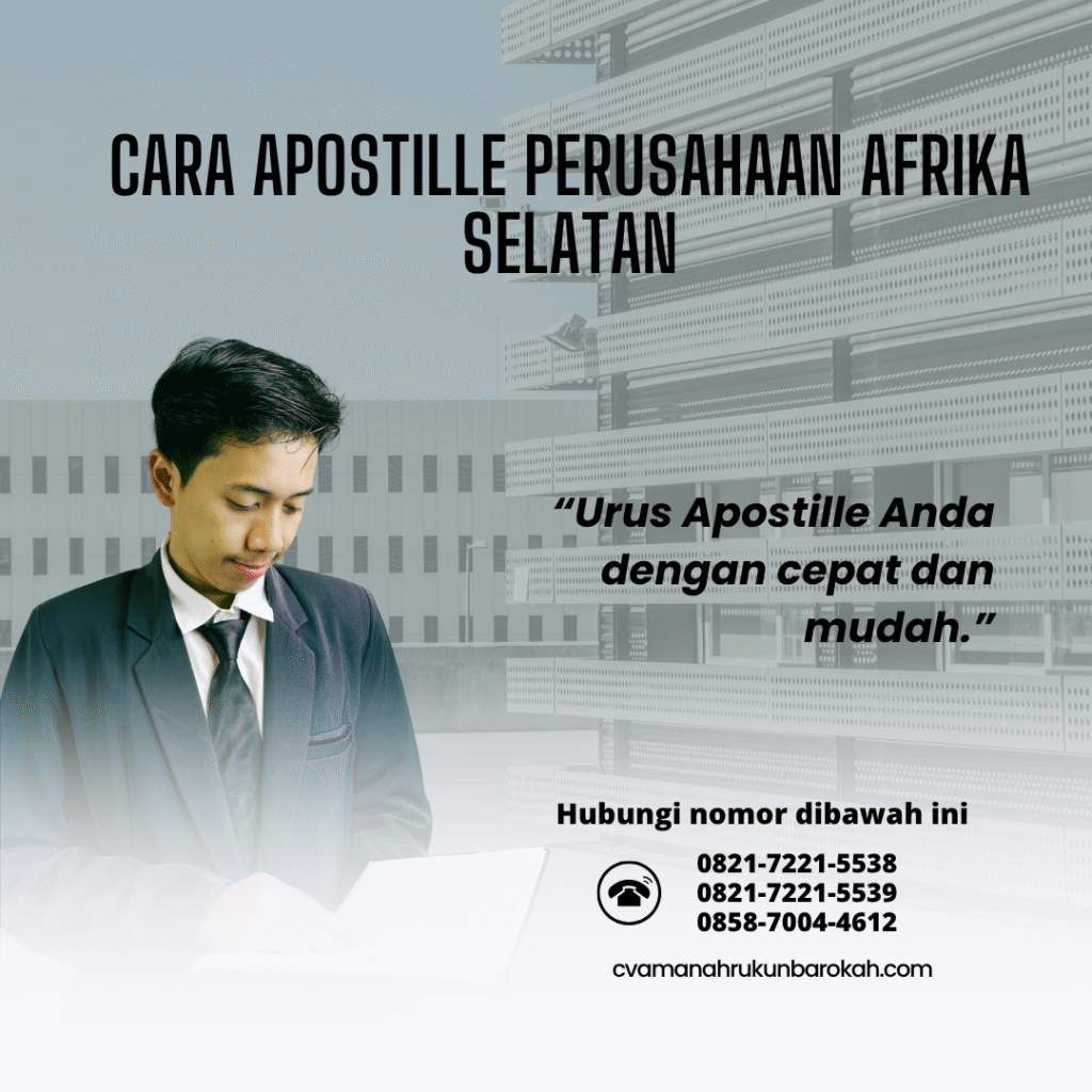 Cara Apostille Perusahaan Afrika Selatan