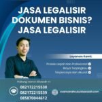 Jasa Legalisir Dokumen Bisnis Jasa Legalisir