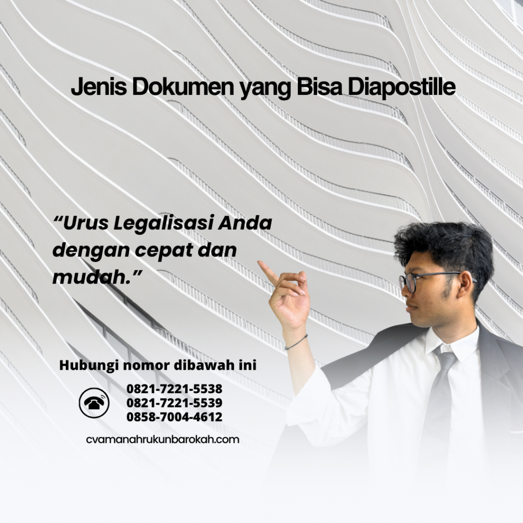 Jenis Dokumen yang Bisa Diapostille