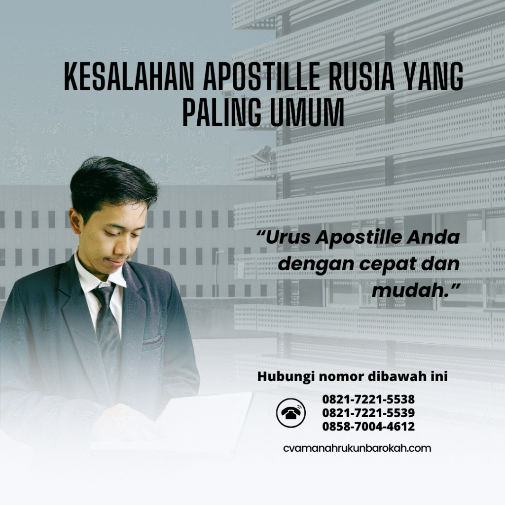 Kesalahan Apostille Rusia yang Paling Umum