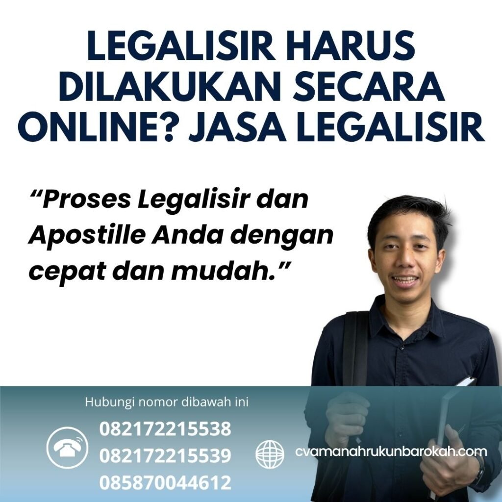 Legalisir Harus Dilakukan Secara Online Jasa Legalisir (1)