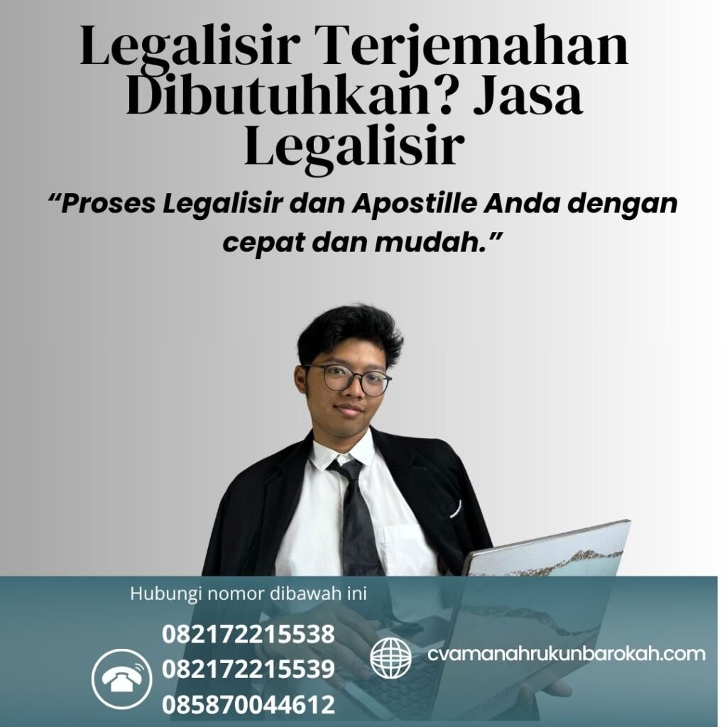 Legalisir Terjemahan Dibutuhkan Jasa Legalisir (1)