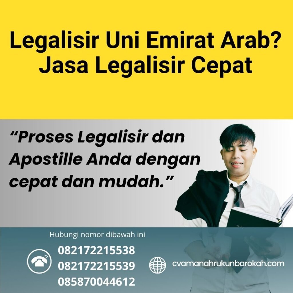 Legalisir Uni Emirat Arab Jasa Legalisir Cepat (1)
