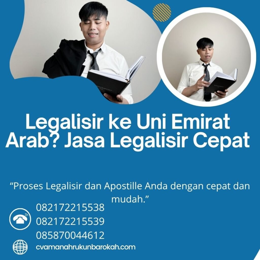 Legalisir ke Uni Emirat Arab Jasa Legalisir Cepat
