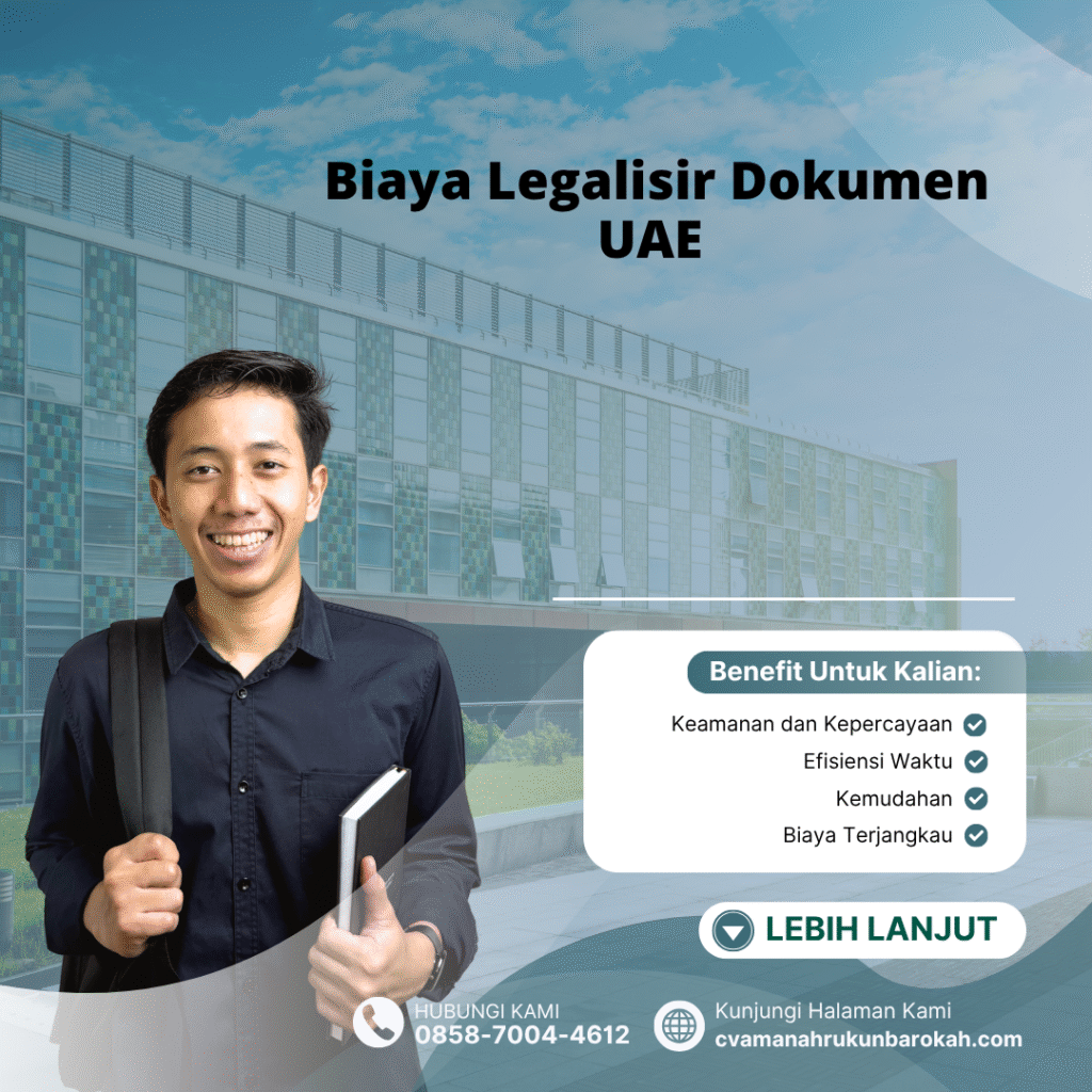Biaya Legalisir Dokumen UAE