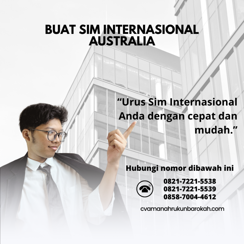 Buat SIM Internasional Australia