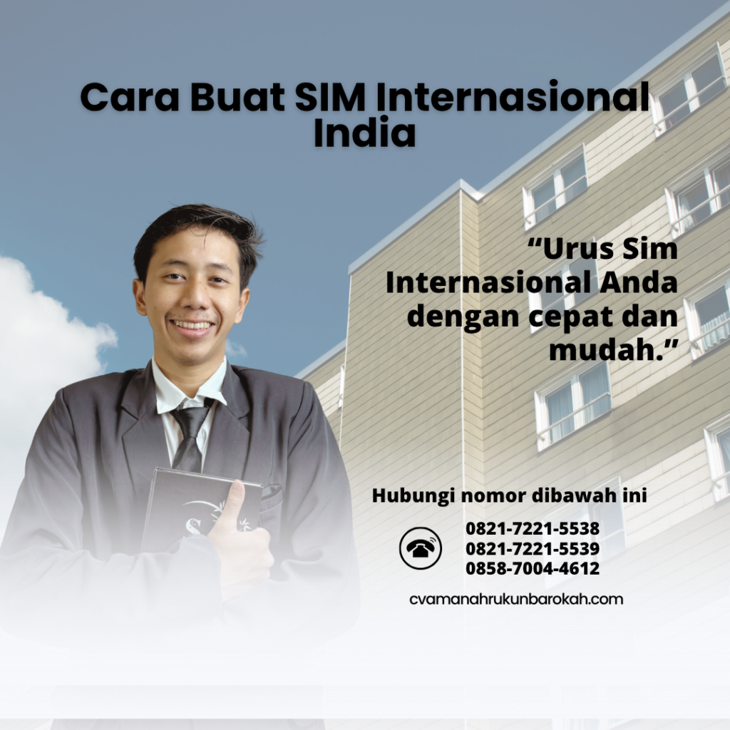 Cara Buat SIM Internasional India