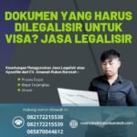 Dokumen yang Harus Dilegalisir untuk Visa Jasa Legalisir