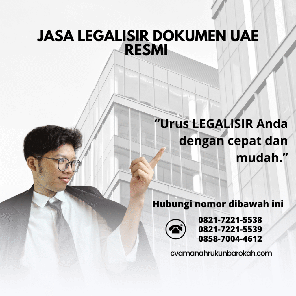 Jasa Legalisir Dokumen UAE Resmi