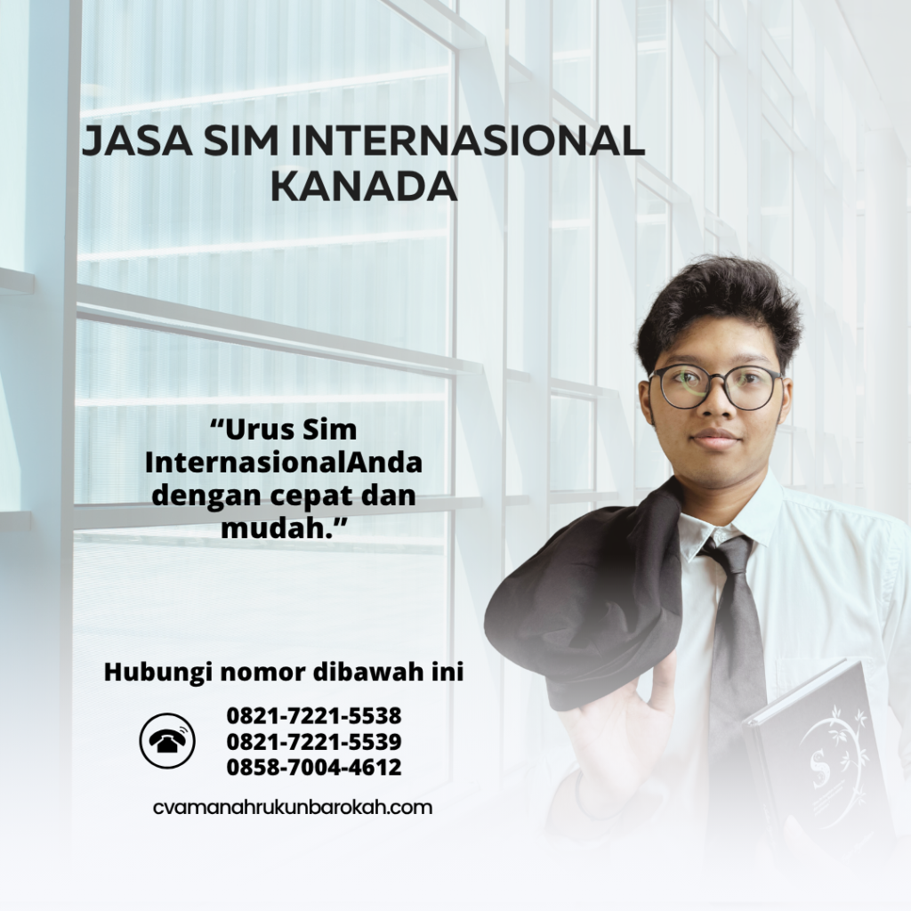 Jasa SIM Internasional Kanada