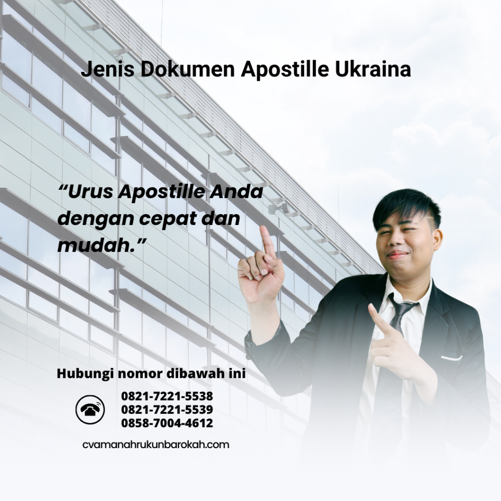 Jenis Dokumen Apostille Ukraina