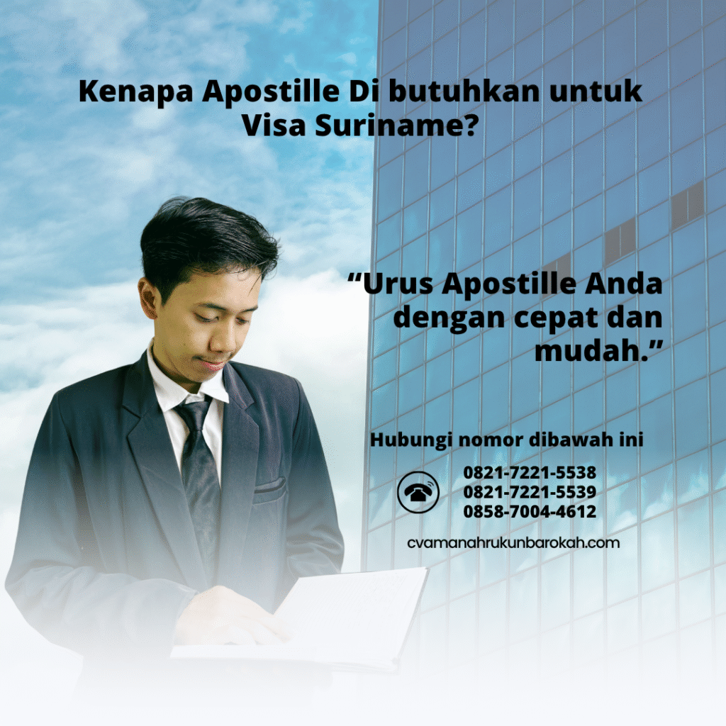Kenapa Apostille Di butuhkan untuk Visa Suriname
