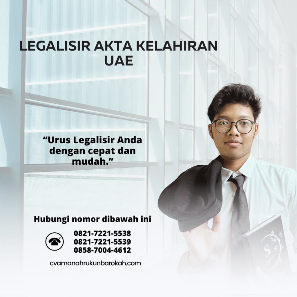 Legalisir Akta Kelahiran UAE