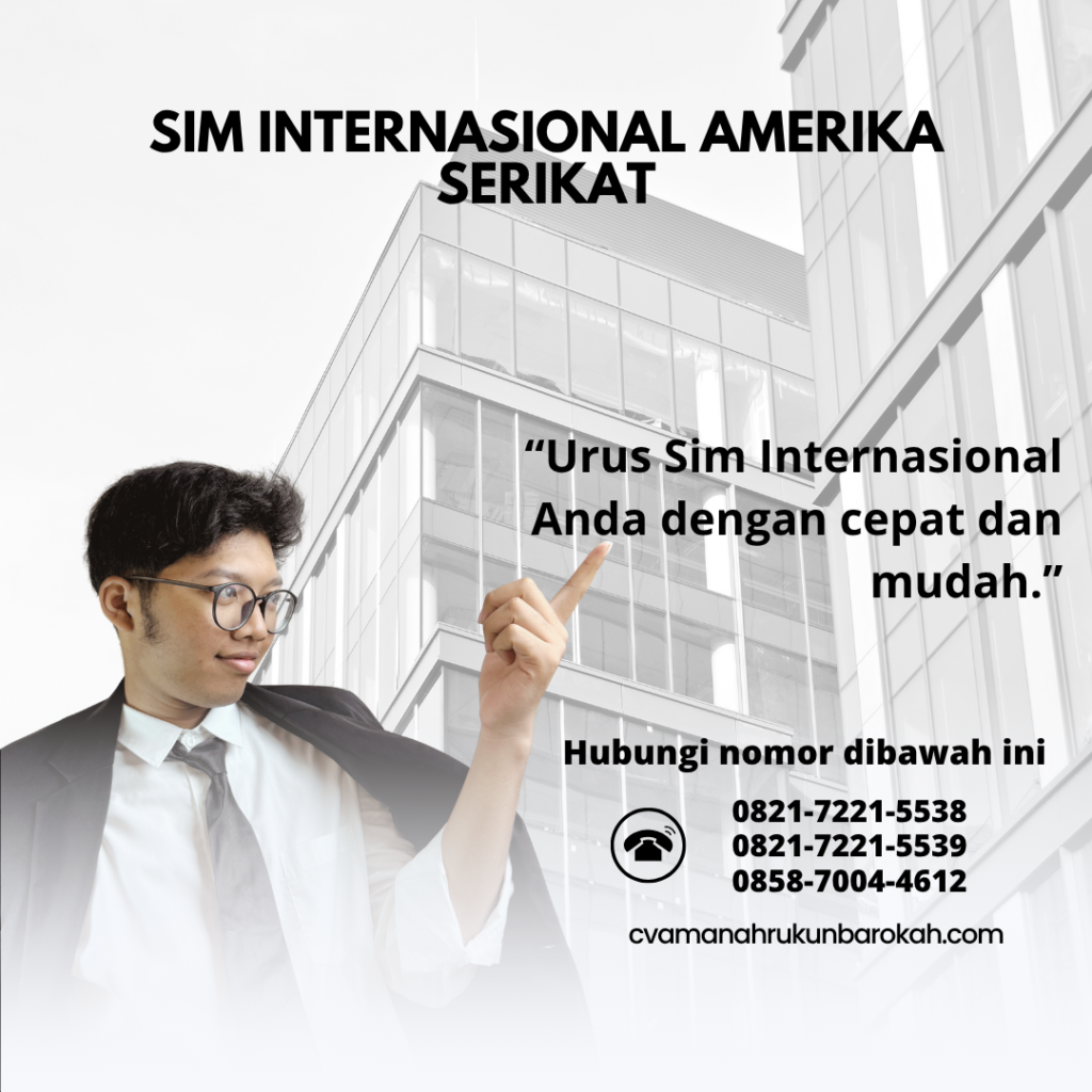 SIM Internasional Amerika Serikat