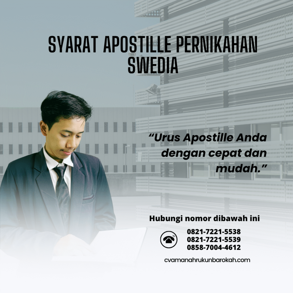 Syarat Apostille Pernikahan Swedia
