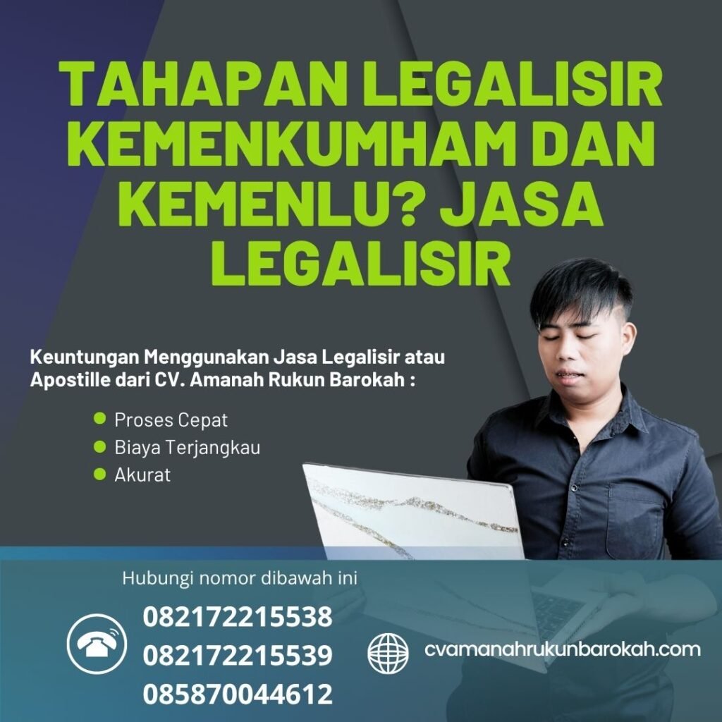 Tahapan Legalisir Kemenkumham dan Kemenlu Jasa Legalisir (1)