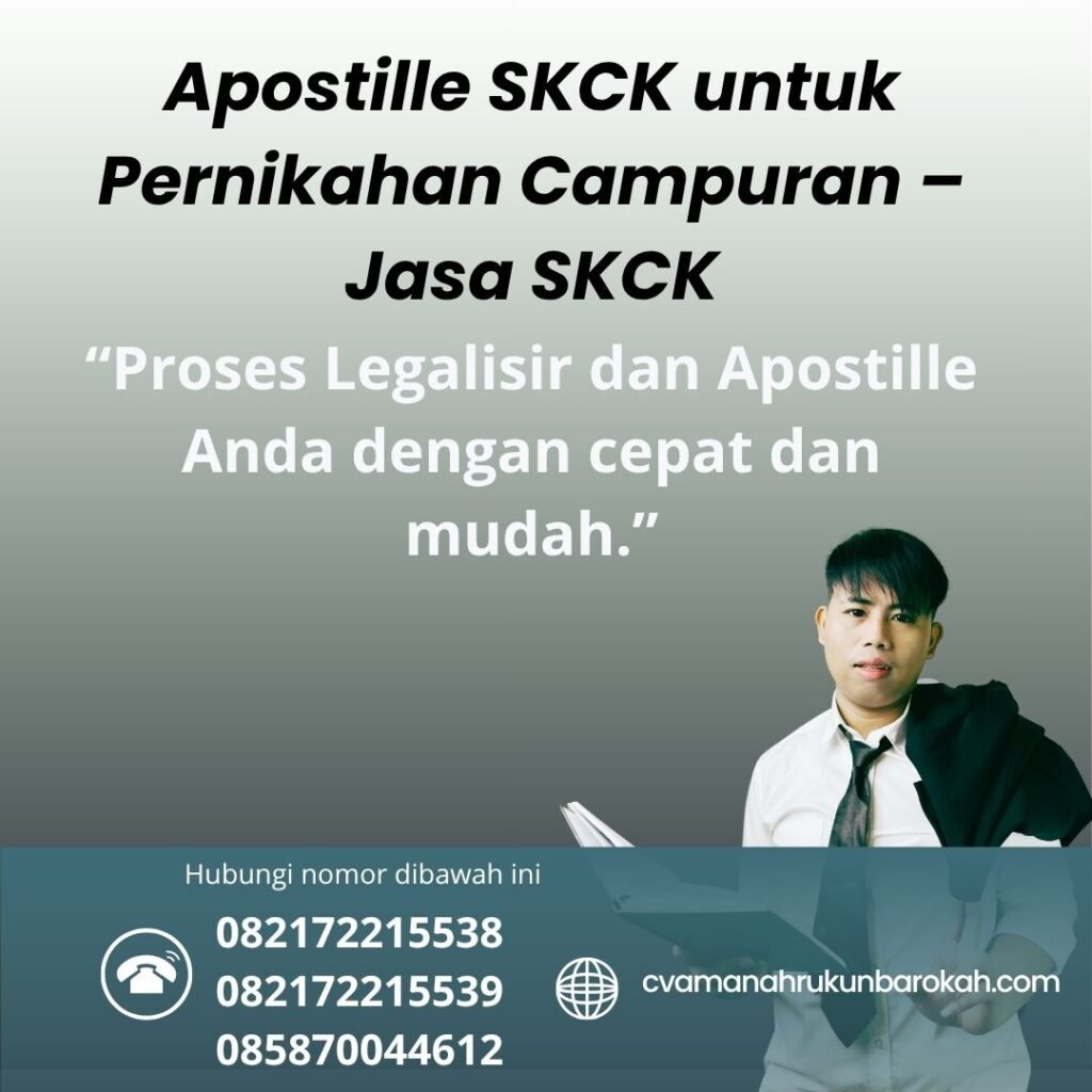 Apostille SKCK untuk Pernikahan Campuran – Jasa SKCK