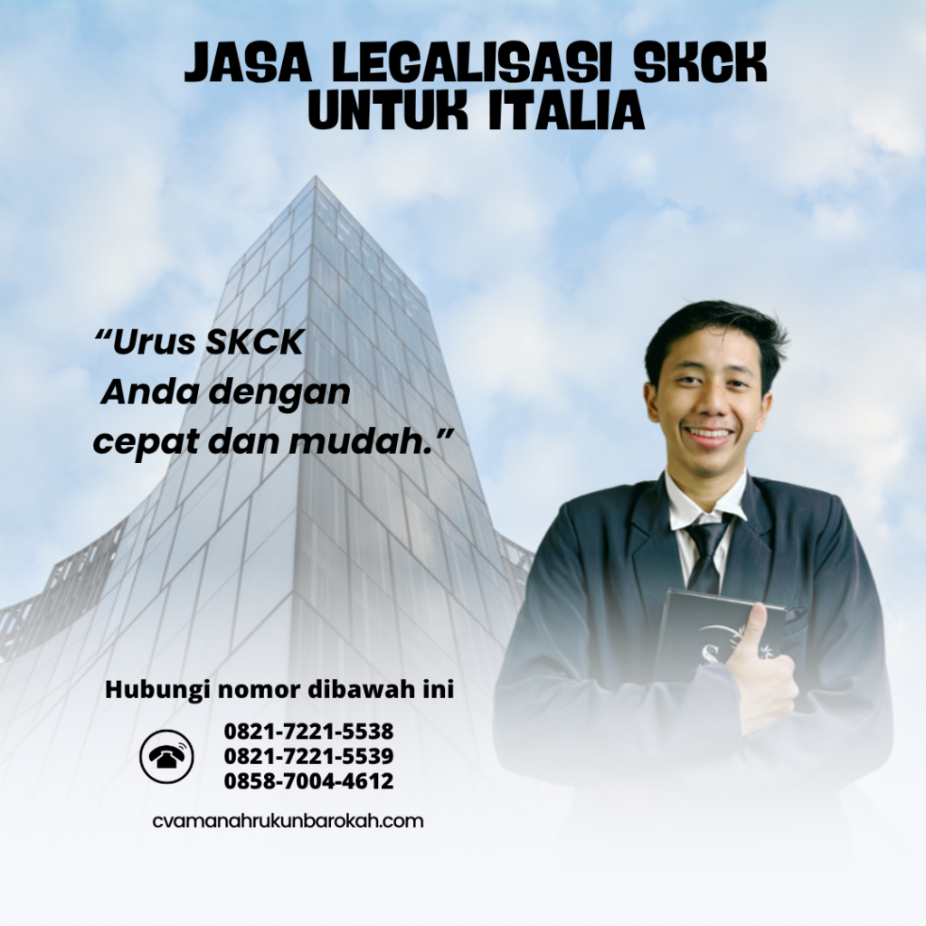 Jasa Legalisasi SKCK untuk Italia