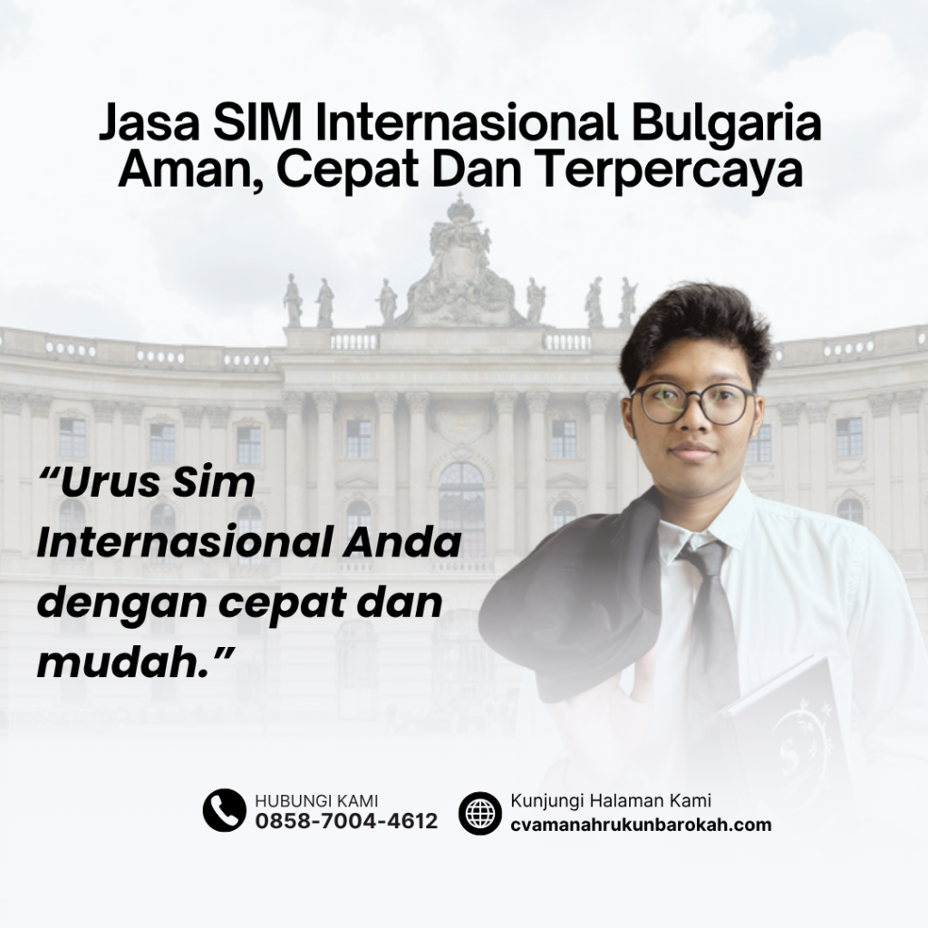 Jasa SIM Internasional Bulgaria Aman, Cepat Dan Terpercaya (1)