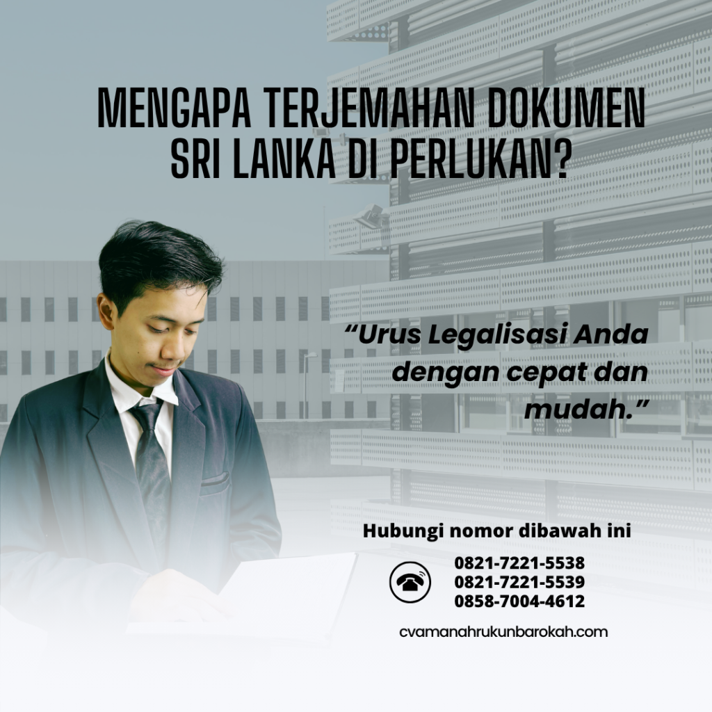 Mengapa Terjemahan Dokumen Sri Lanka Di perlukan