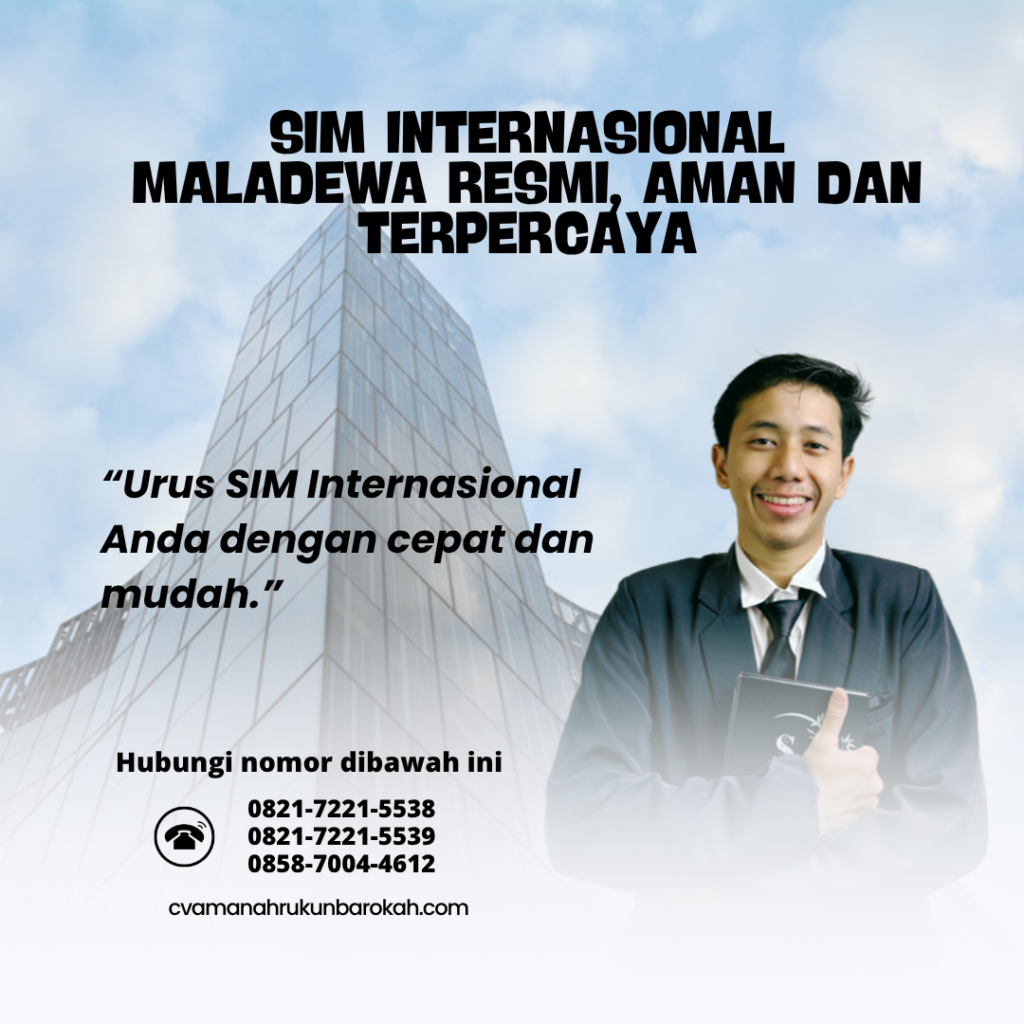 SIM Internasional Maladewa Resmi, Aman Dan Terpercaya