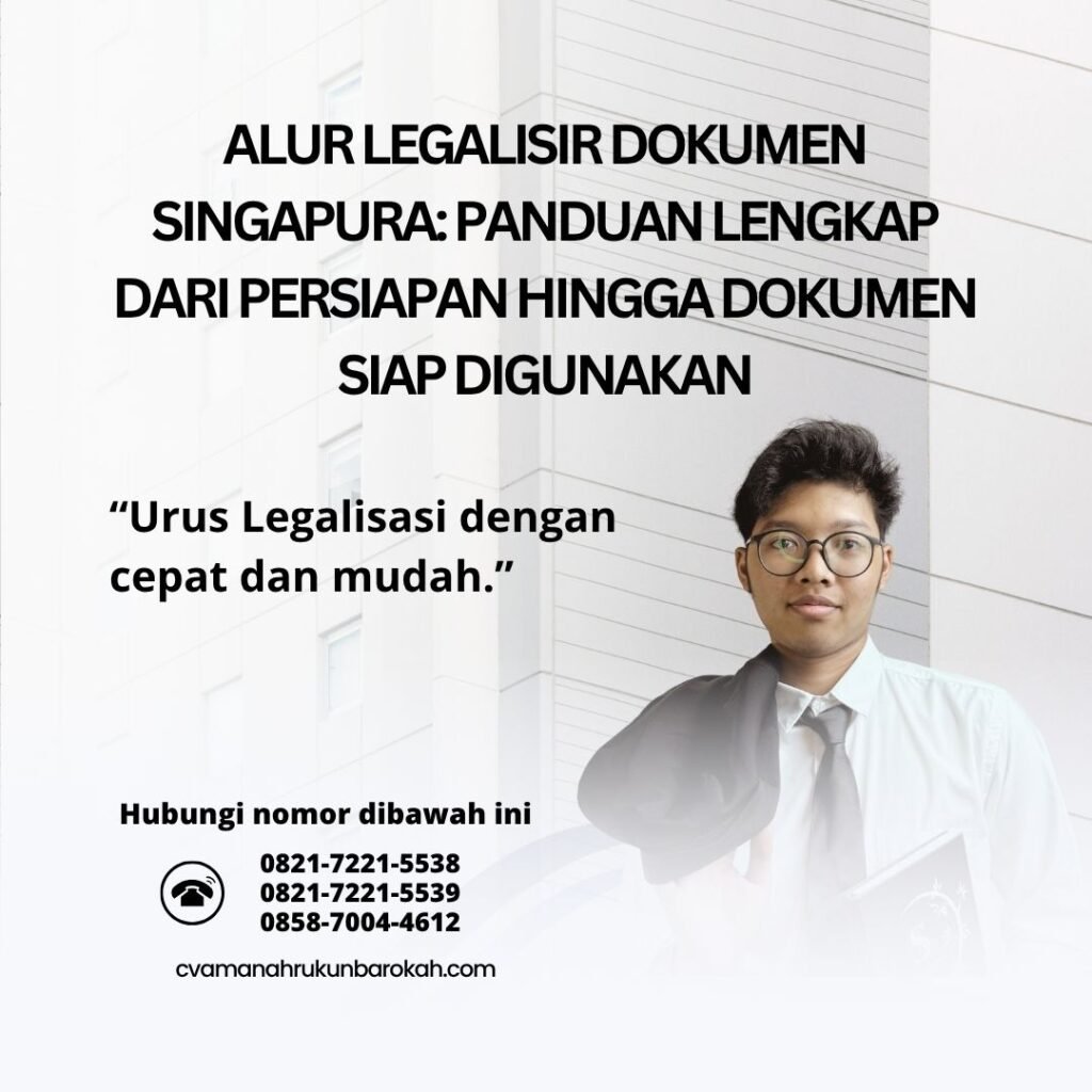 Alur Legalisir Dokumen Singapura Panduan Lengkap dari Persiapan hingga Dokumen Siap Digunakan