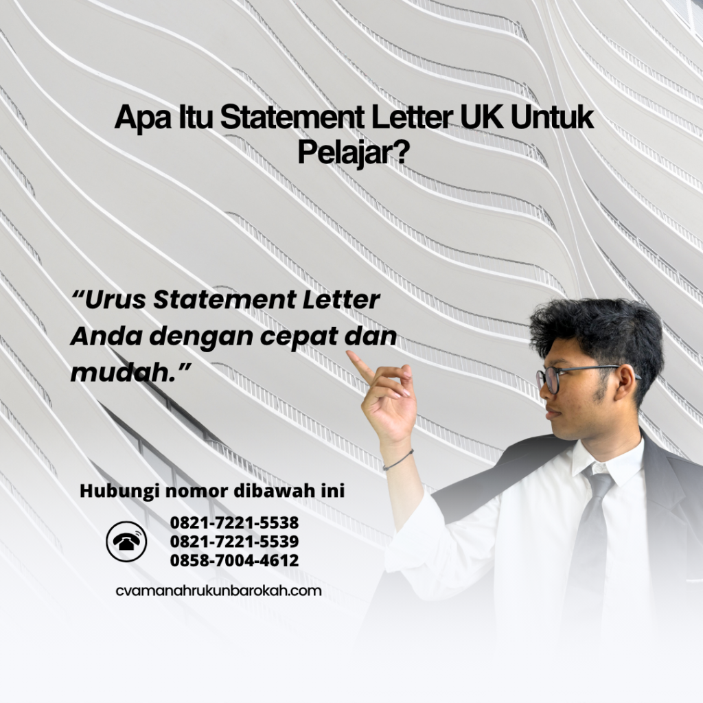 Apa Itu Statement Letter UK Untuk Pelajar
