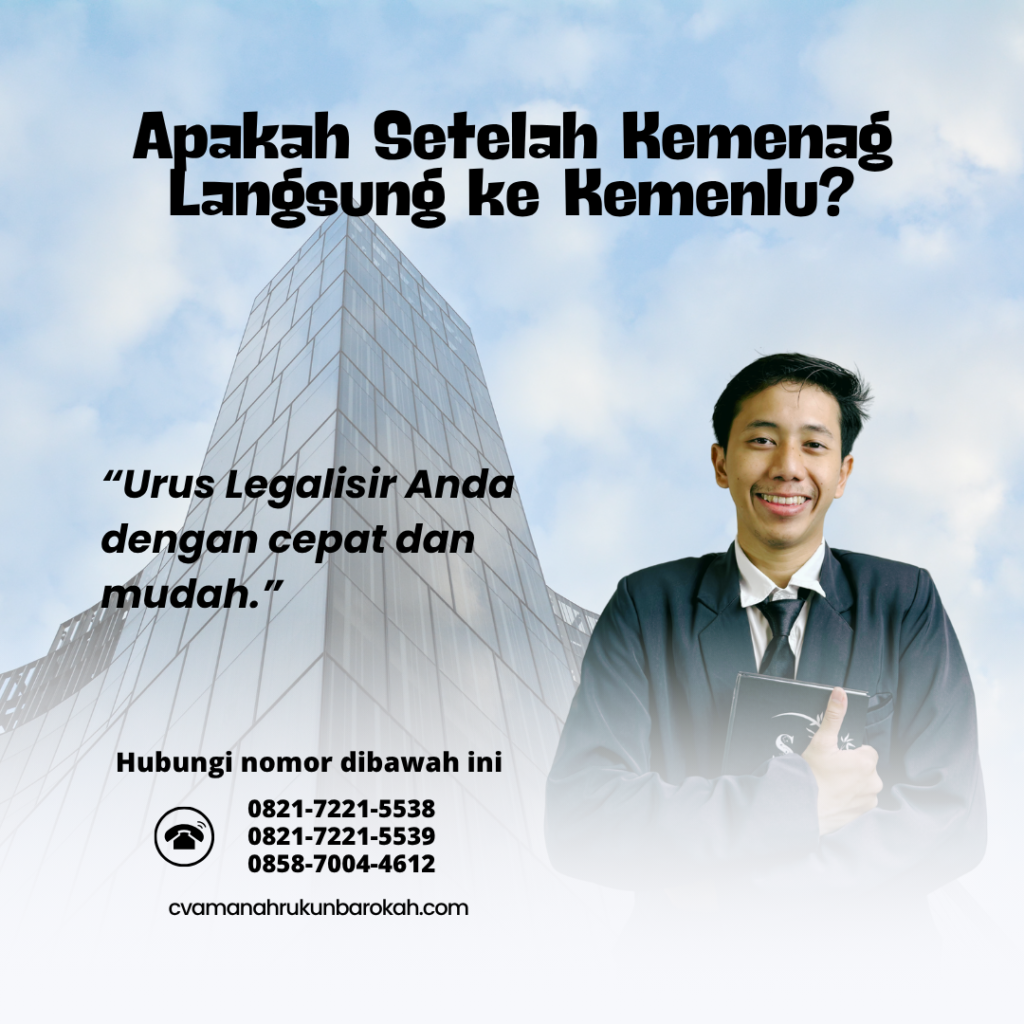 Apakah Setelah Kemenag Langsung ke Kemenlu