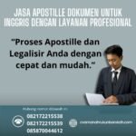 Jasa Apostille Dokumen untuk Inggris dengan Layanan Profesional