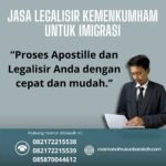 Jasa Legalisir Kemenkumham untuk Imigrasi