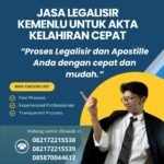 Jasa Legalisir Kemenlu untuk Akta Kelahiran Cepat
