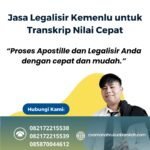 Jasa Legalisir Kemenlu untuk Transkrip Nilai Cepat