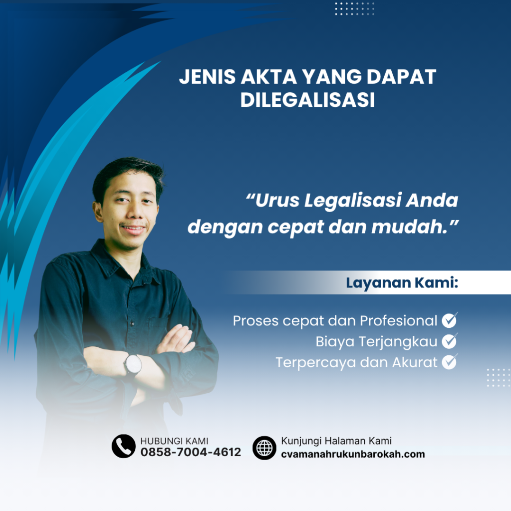 Jenis Akta yang Dapat Dilegalisasi (5)