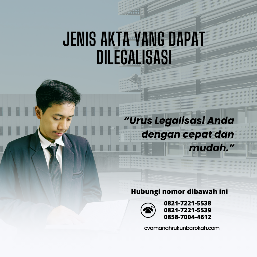 Jenis Akta yang Dapat Dilegalisasi (6)