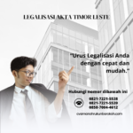 Legalisasi Akta Timor Leste